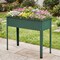 Elevated Metal Raised Garden Bed with Legs and Drainage Holes-Green